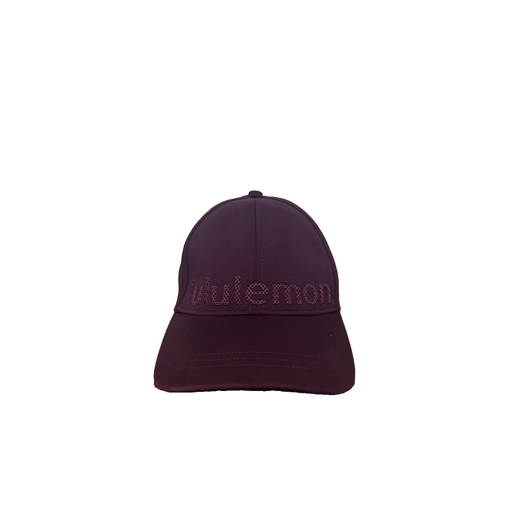 Lululemon Woman Baller Hat Embroidered Maroon Adjustable Embroidered Summer